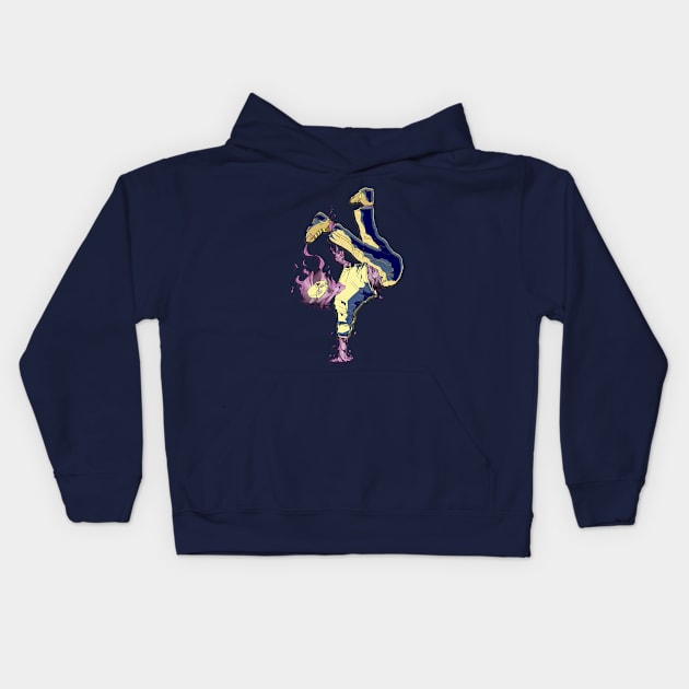 FIRE DANCE Kids Hoodie by AZRO